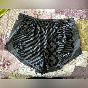 Nike Black and Gray Athletic Shorts